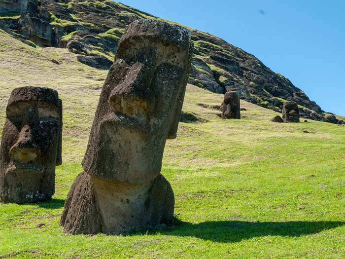 These Moai monoliths have been keeping watch over the island since as far back as the 10th century.