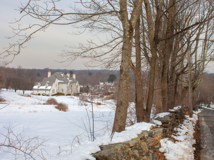 My next stop was Round Hill, an area north of town where you can apparently find sprawling countryside mansions. Out here, the homes were indeed noticeably huge and set on large pieces of land.