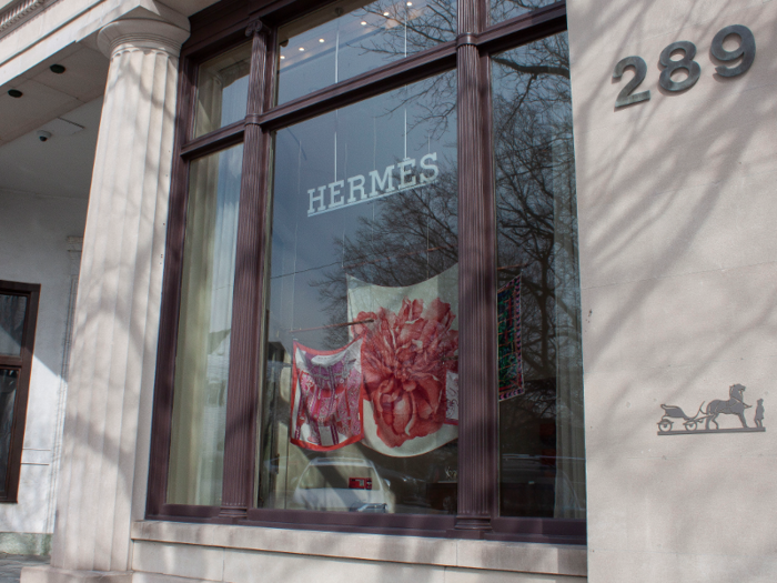 Luxury French retailer Hermes has a spot on Greenwich Ave.