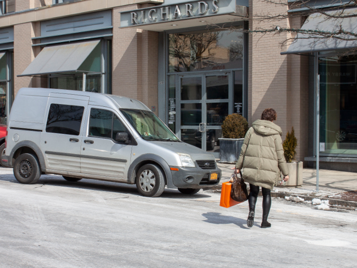 As I strolled up the street, I spotted someone wearing the infamous Orolay coat from Amazon, the parka that allegedly originated with Upper East Side moms and went on to take over New York City. I