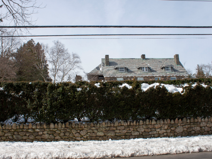 Others were hidden from view behind tall hedges.