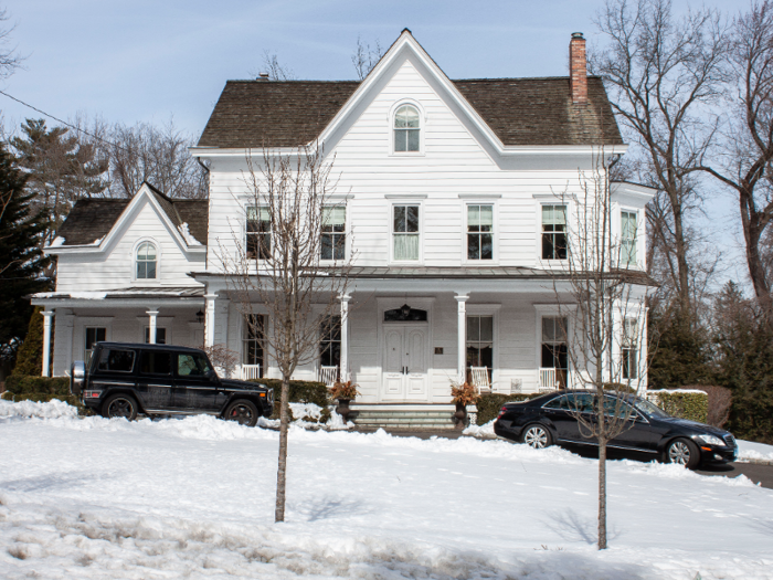 The very first house I saw had a sign indicating it was equipped with a home security system. As I walked through the neighborhood, I saw that was the norm at most houses. The streets were quiet and lined with trees.