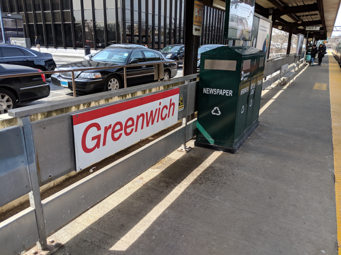 My peaceful train ride lasted a little less than an hour before I got off the train at the Greenwich station.