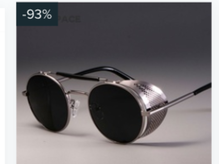 Navigating back to the main page, I saw the sunglasses I still had in my cart. "Almost gone!" it said.