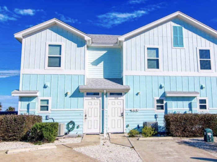 A $195,000 townhome in Nemo Cay resort on Mustang-Padre Island sits on a 1,132-square-foot lot.