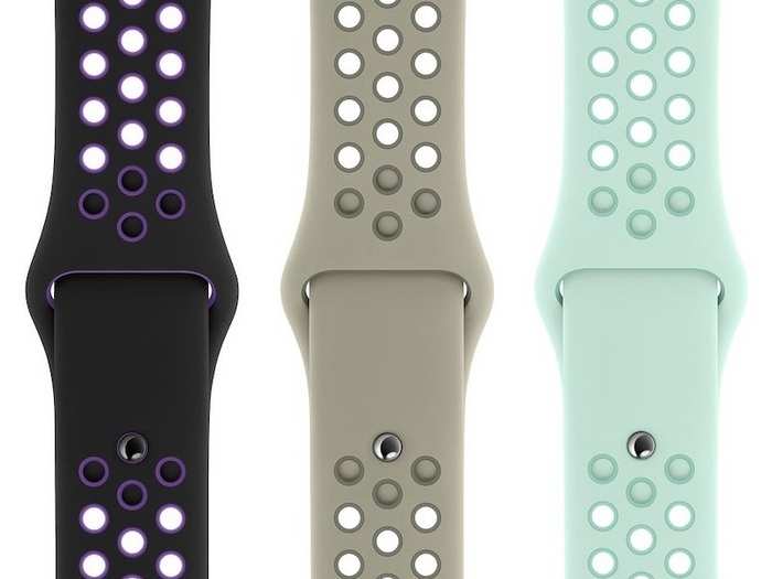 The Nike Sport Bands, which are made of the same materials as Apple