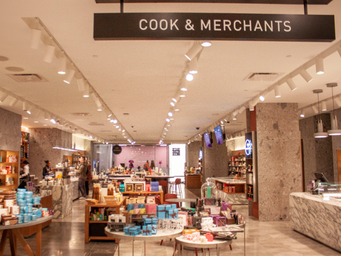 Also on the fifth floor is the Cook + Merchants space.