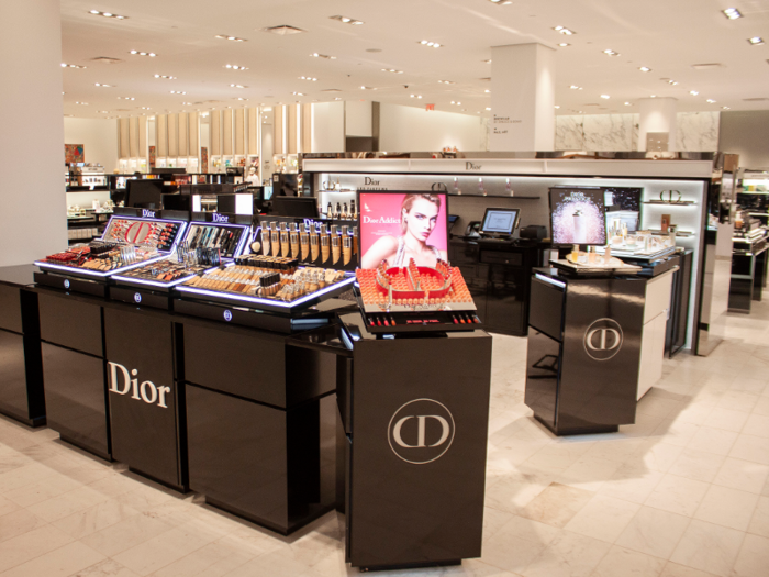 The fifth floor is also home to the beauty and fragrances department, selling products from Dior foundation, which ranges from $40 to $82 ...