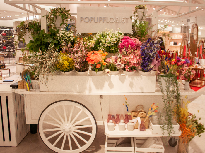 This Neiman Marcus has several features not seen in the other locations, such as a pop-up florist in case you