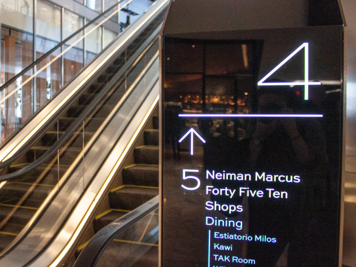 Neiman Marcus occupies space on floors five, six, and seven of the building.