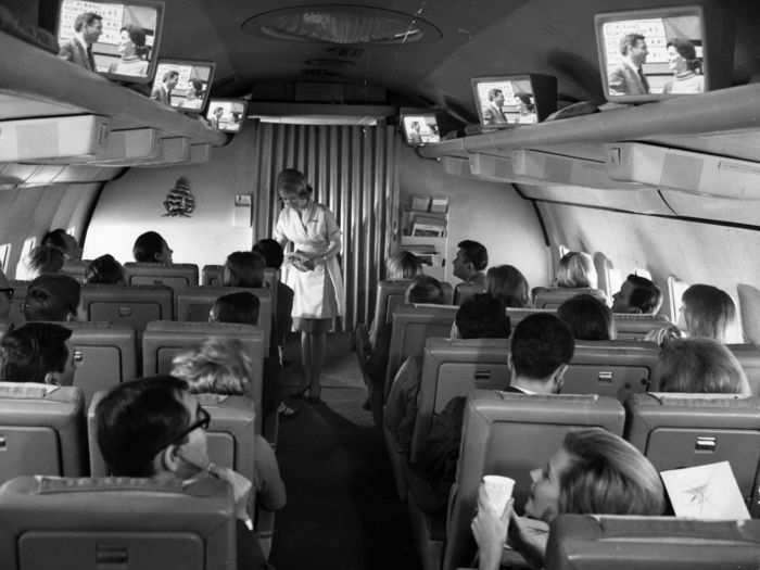 In-flight entertainment has come a long way since this experimental Pan Am system from 1965.