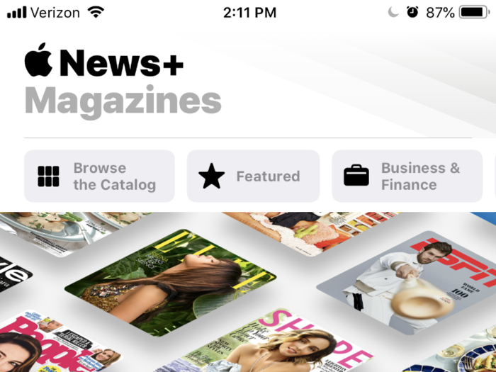 After opening the News app, tap on the new "News+" icon at the bottom and then on "Try It Free" to get started.