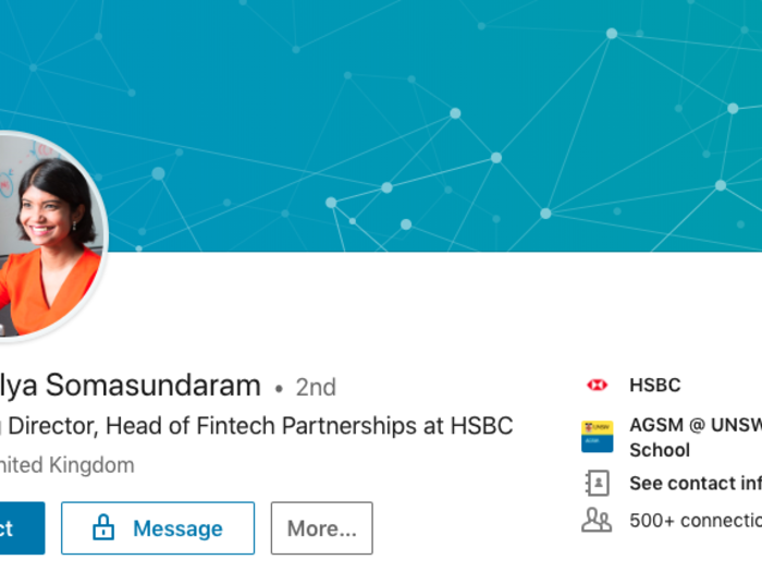 Kaushalya Somasundaram — Managing Director, Head of Fintech Partnerships, HSBC