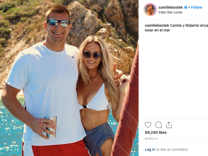 The two seem to travel when Gronkowski isn