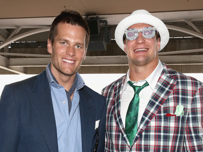 Gronkowski went above and beyond even for the typically flamboyant outfits at the Kentucky Derby,