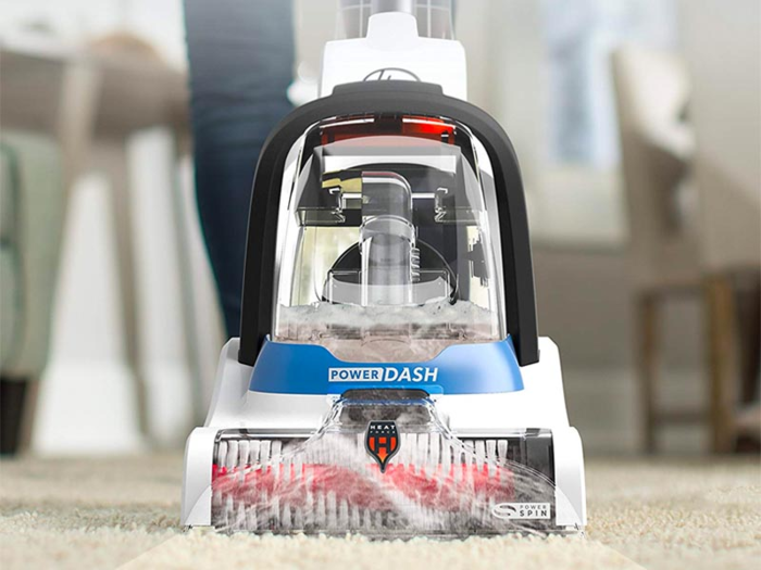 Living room: Hoover PowerDash Pet Carpet Cleaner