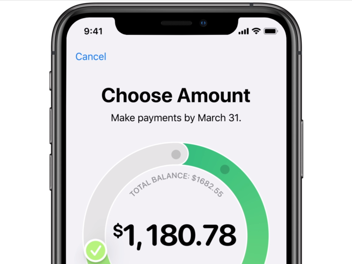 With Apple Card, you can schedule more frequent payments, and fine-tune your payments to control what interest, if any, you’ll be charged.