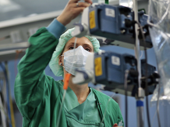 11. Nurse anesthetists make an average annual salary of $194,080