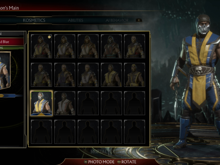 Players also customize their fighter