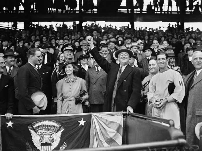 Baseball was a comforting distraction to many Americans during the Great Depression and World War II, and President Franklin Delano Roosevelt encouraged the sport to carry on during the nation