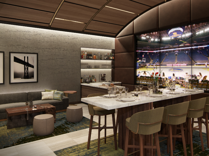 These courtside suites will be reserved for the truly elite.