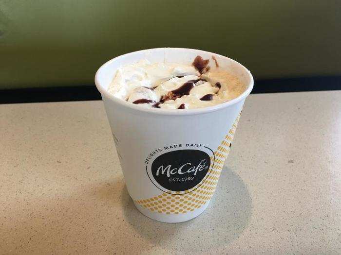 The mocha was delicious, but it didn’t taste like a mocha.