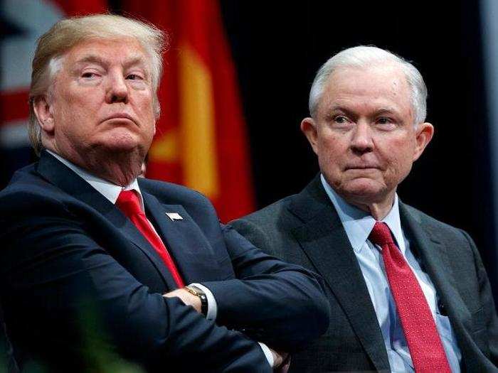 Trump also publicly blasted his attorney general, Jeff Sessions, for recusing himself from overseeing the Mueller investigation. The president complained to Fox News that Sessions "never really took control of the Justice Department" and that he only gave Sessions the job because of his loyalty.