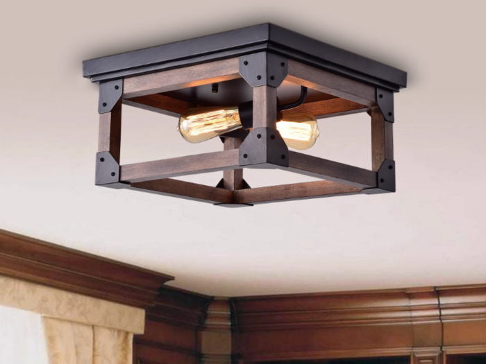 An industrial light fixture