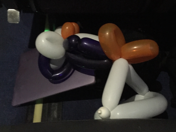 There was even enough room for the balloon animal hat my friend and I got in Universal Studios