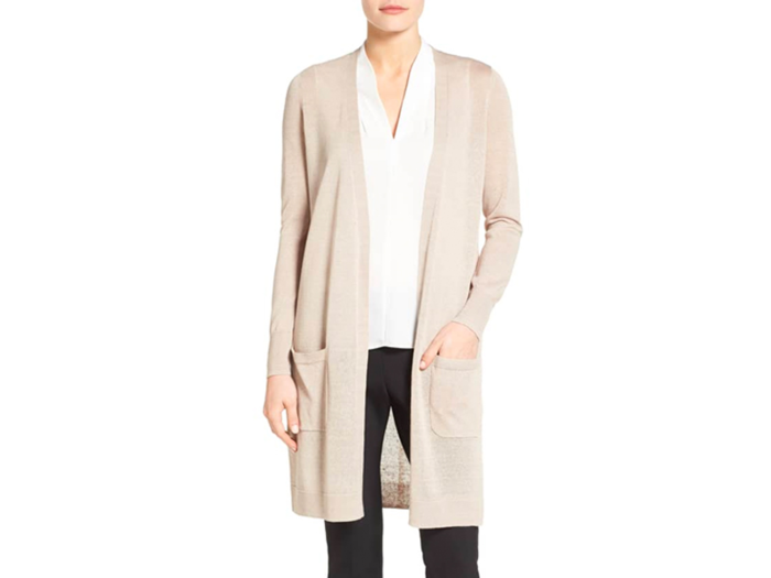 A long lightweight cardigan for breezy spring and summer days