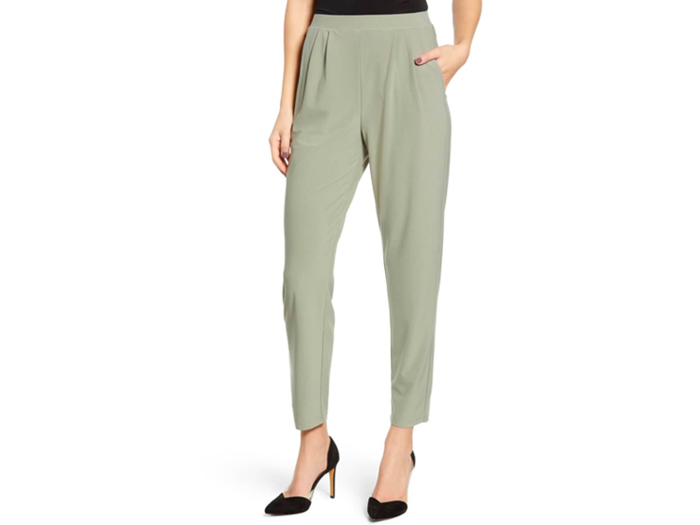 Crisp, pleated pants that easily transition from work to happy hour