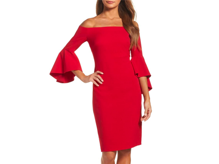 A head-turning dress with statement sleeves