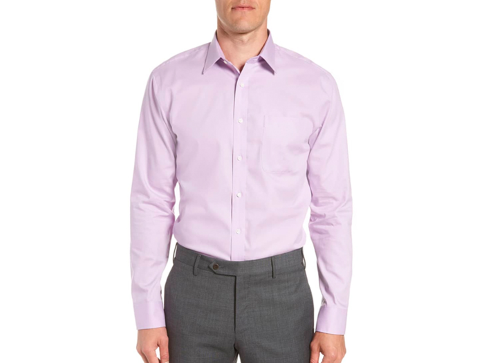 A slim-fit machine-washable dress shirt