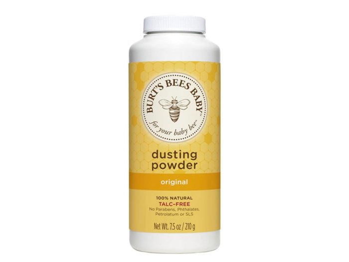 An all-natural baby powder that sops up grease