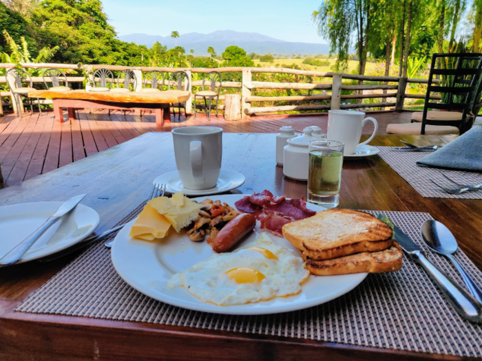 Dinner and breakfast at the farmhouse were a step up from the other lodges as well. For dinner, there was a made-to-order pasta station; for breakfast, there was fresh coffee from the plantation and local cheeses. It was the perfect ending to the safari trip.