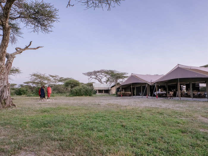 After dinner, one of the guards took us back to our tent. All of the guards at the lodges were members of the Maasai, a local ethnic group of about 1 million living in Tanzania and Kenya. Maasai are known for their skill with animals and for their understanding of the bush.