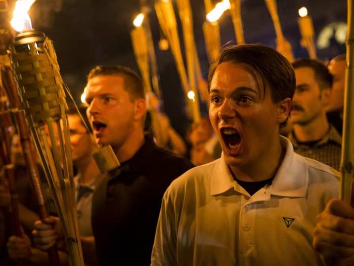 2017: A mass of white nationalists gathered in Charlottesville, Virginia for a "Unite the Right" rally that descended into violent chaos and left three people dead. The clash provoked concerns about far-right-wing groups, an FBI investigation, and national uproar after President Donald Trump blamed "both sides" for violence at the event.