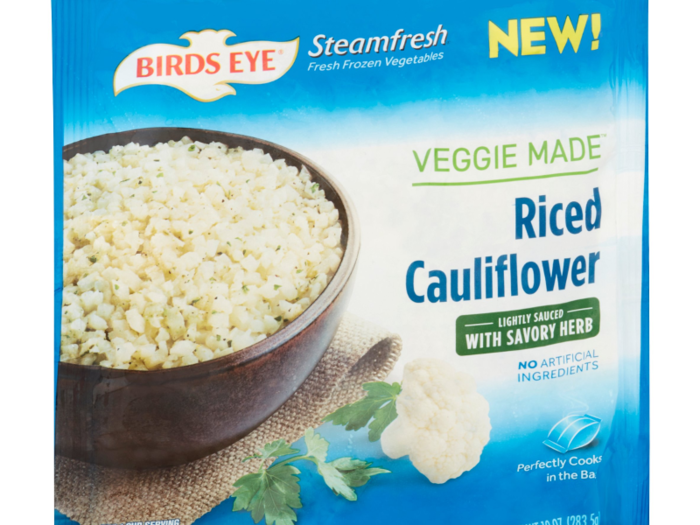 Buy: Birds Eye frozen riced cauliflower ($2.48)