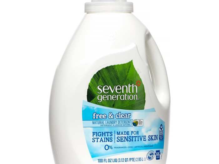 Buy: Seventh Generation liquid laundry detergent, Free and Clear, 99 Loads ($6.92)