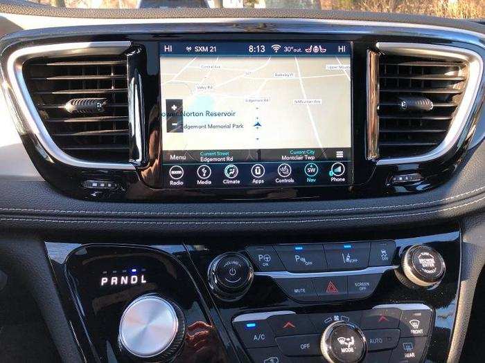 The system runs off a seven-inch touchscreen that