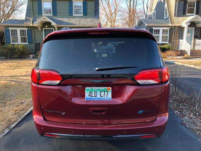 See what I mean. The contrast between the front view of the Pacifica and the rear is nothing new, however.