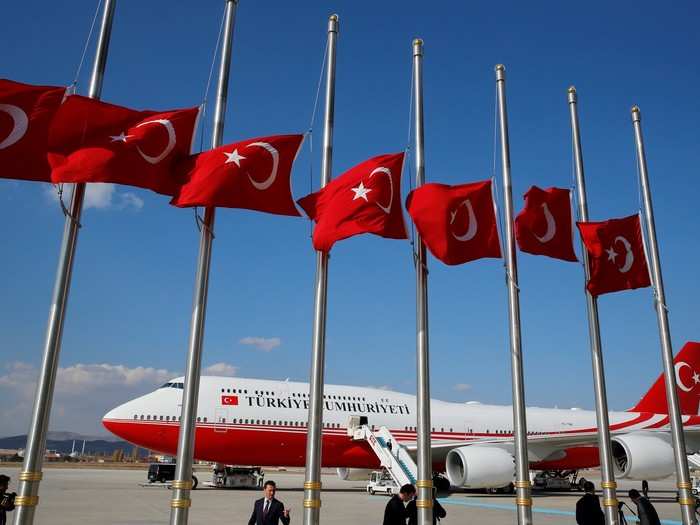 ... a Boeing 747-8I private jet reportedly gifted to Turkey by the Qatari government.