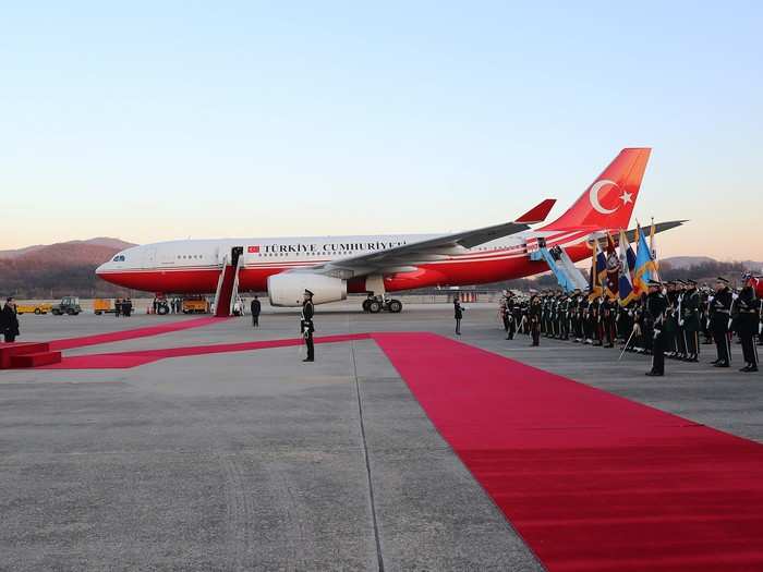 12. The Republic of Turkey: The Turkish presidential fleet is one of the more impressive in the world. It includes a variety of wide-body commercial airliners that have been converted into VIP transports including Airbus A330-200s, ...