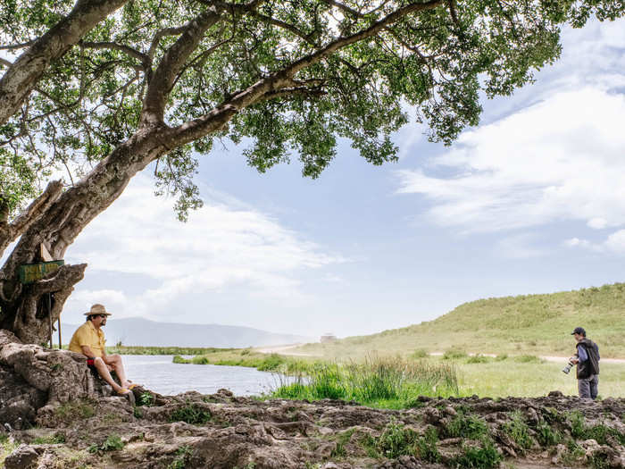 The hippo pool was a popular spot for photographers to get their wildlife photos in. I spotted a few taking turns catching the hippos rising out of the water.