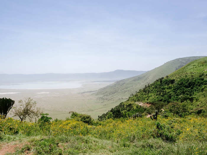 The walls of the crater are around 1,600 feet high.