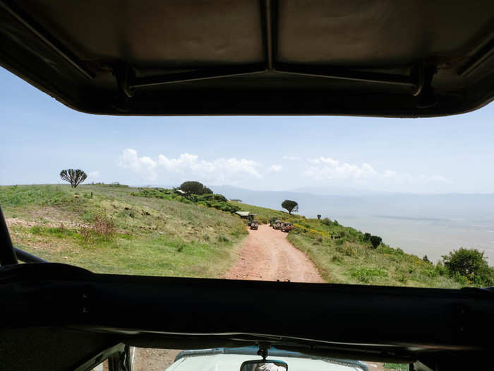 To get to the crater, my guide and I drove through mountain highlands of the Ngorongoro Conservation Area, which surrounds the crater.