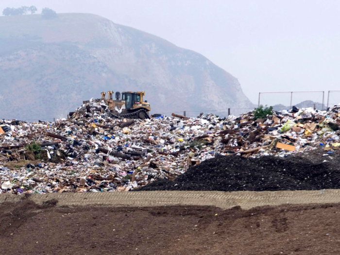 Landfills leak harmful pollutants like methane into the air and leachate into nearby soil and groundwater.