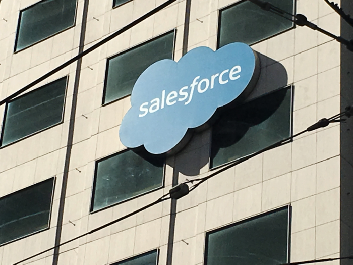 4. Salesforce: A cloud-based software company headquartered in San Francisco.