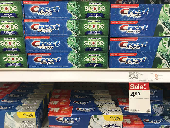 Crest toothpaste