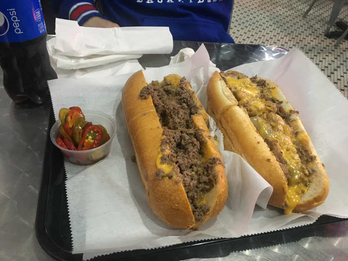 The cheesesteaks at Jim